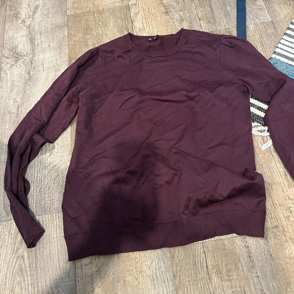 Adriana‎ Papell purple sweater L